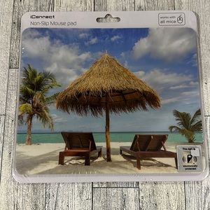 I connect non slip mouse pad beach scene new